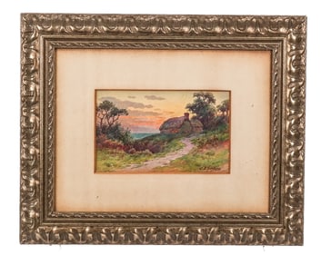 J.D. HUNTING Watercolor Landscape, Nantucket