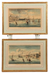 After John BOYDELL: Pair of Harbor Scene Prints