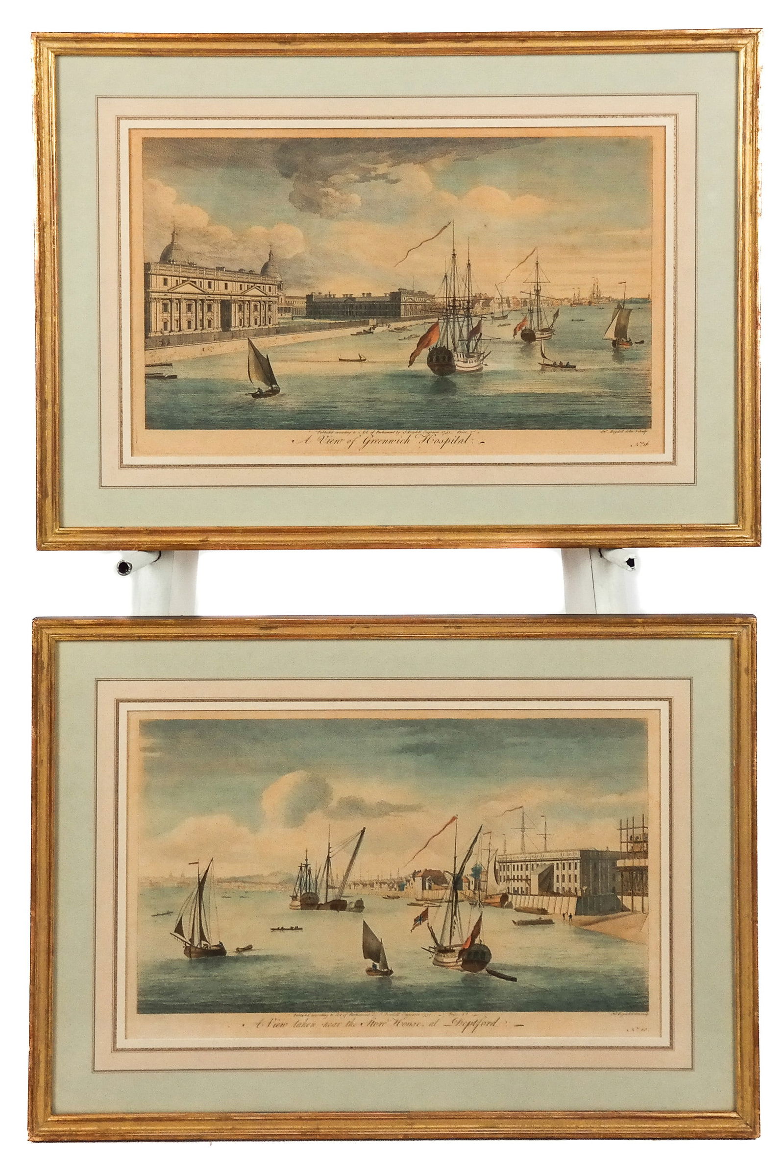 After John BOYDELL: Pair of Harbor Scene Prints (1 of 20)