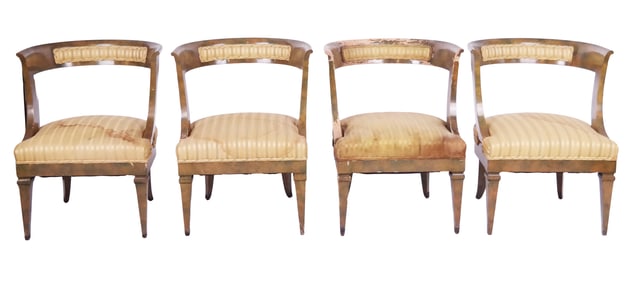 James Mont Hollywood Regency Open Armchairs, 4