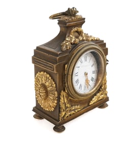 J.E. Caldwell Gilt Bronze Clock
