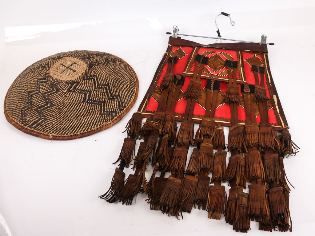 Vintage African Tuareg Leather Fringed Bag (2) (1 of 9)