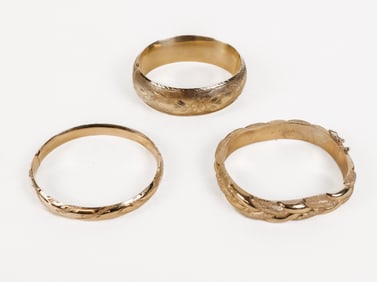 14K Gold Bracelets, 3