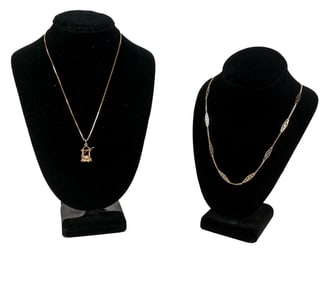Two 14K Gold Chains