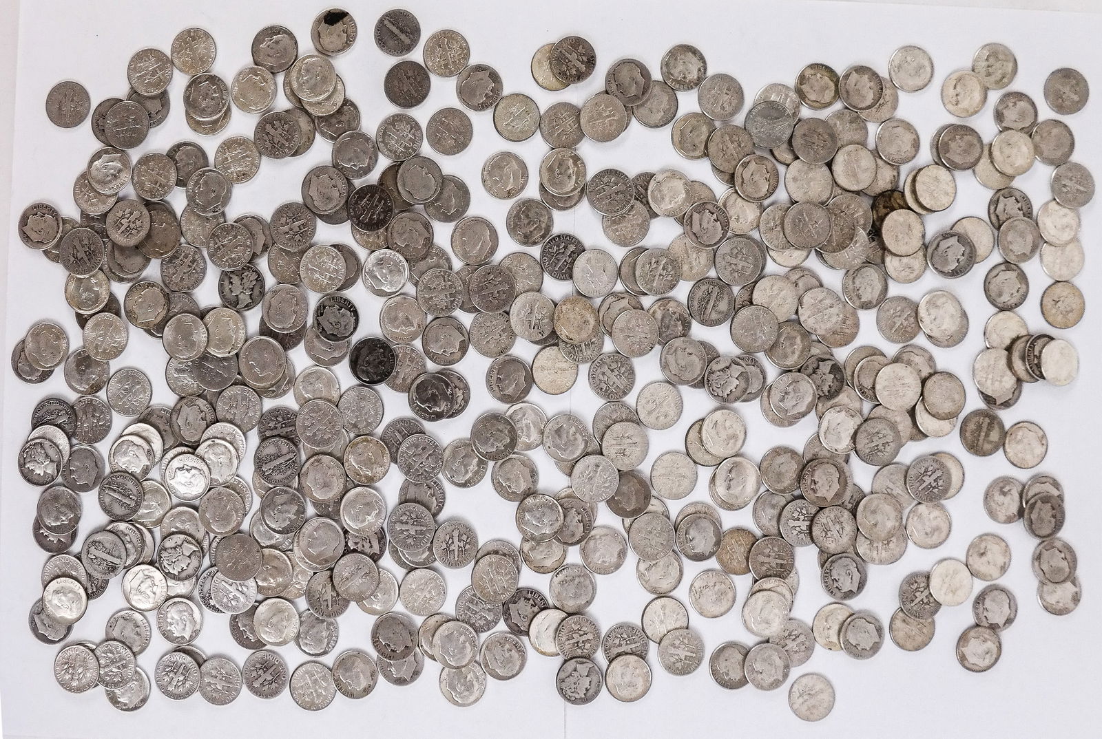 U.S. Silver Dimes, 350+ (1 of 9)