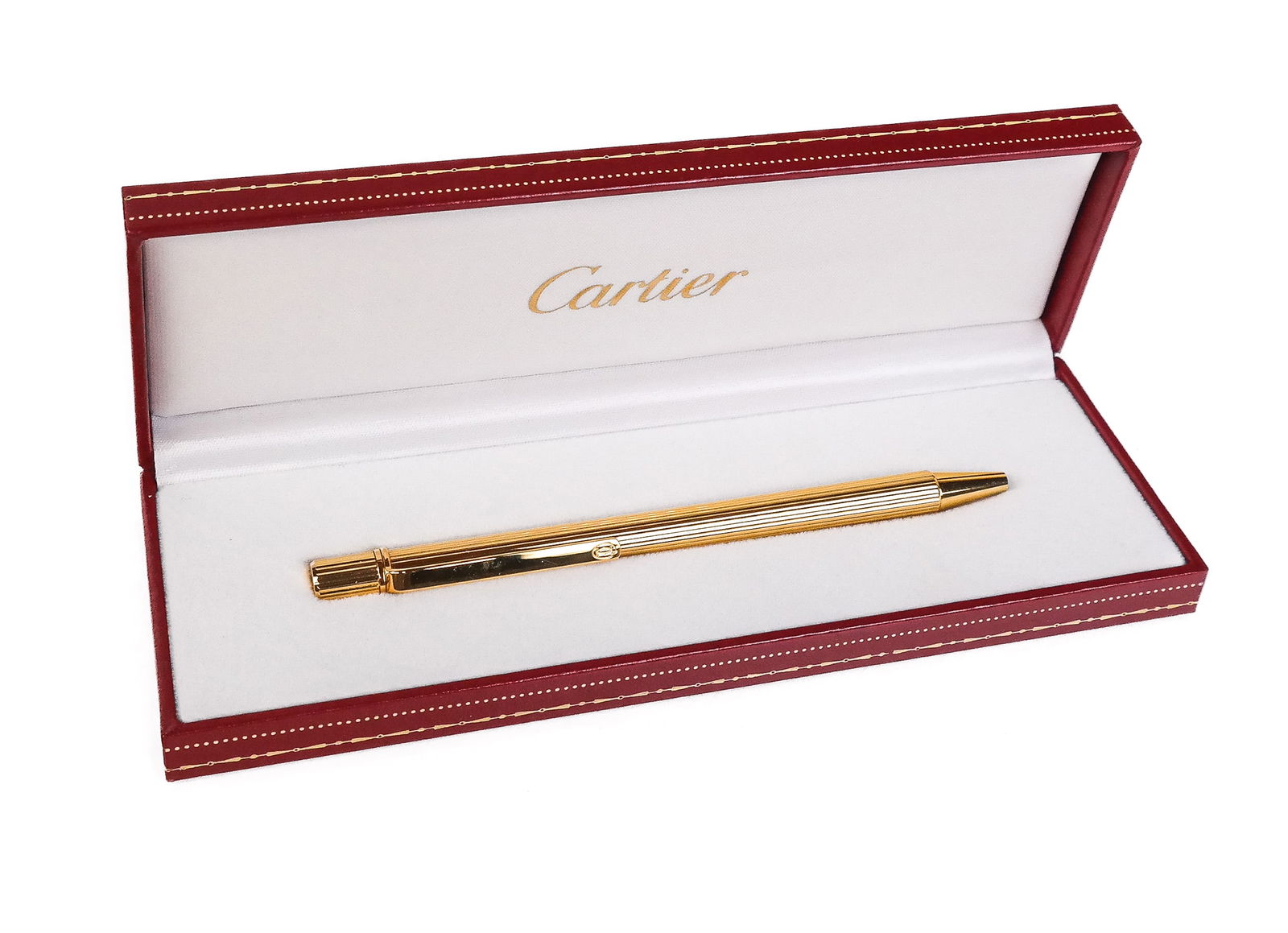 Cartier Must II Ballpoint Pen: Cartier Must II ballpoint pen in original case, with certificate.