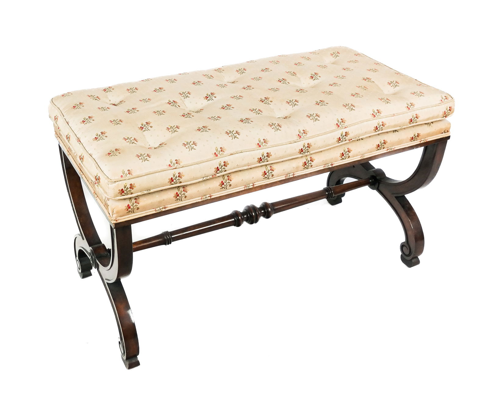 Regency Button-Tufted Bench (1 of 8)