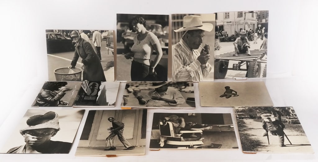 Hans Lux Black and White Photographs, 13+: Large group of black and white photographs by Hans Lux, labeled on reverse, depicting portraits, adults, children boats and others. [Largest: 13.75" H x 10.5" W]. Overall condition varies.