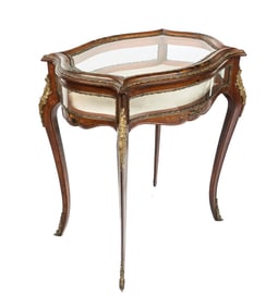 Louis VX Vernis Martin-Inspired Vitrine Table