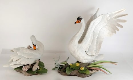 Boehm Two Limited Edition Porcelain Figures "Mute