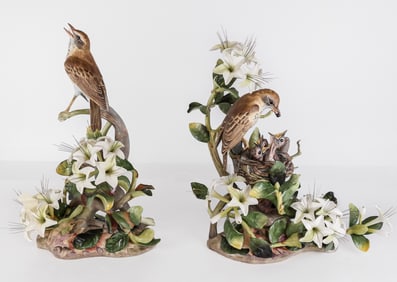 Boehm Two Limited Edition Figures "Wood Thrushes"