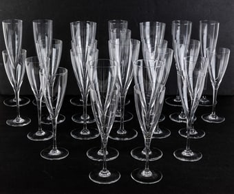 Baccarat "Dom Perignon" Crystal Glassware, 24