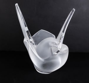 Lalique "Sylvie" Crystal Vase