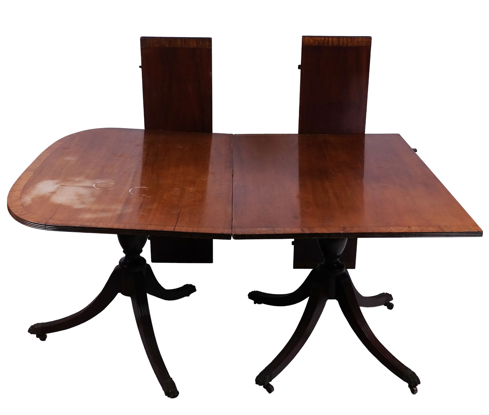 Georgian Mahogany Pedestal Dining Table Fragment, (1 of 10)