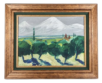 Martiros SARIAN Gouache Landscape on Board