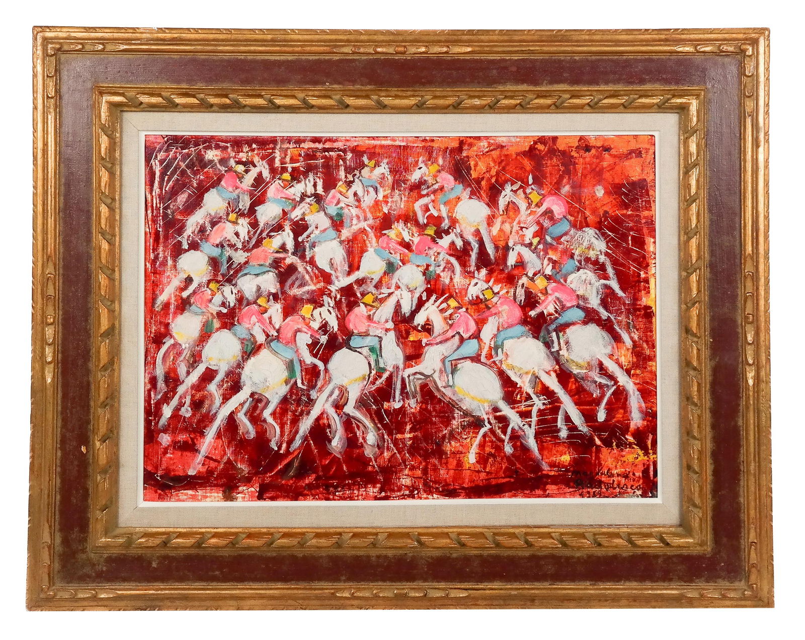 Madalena RADULESCU Equestrian Oil on Canvas (1 of 12)