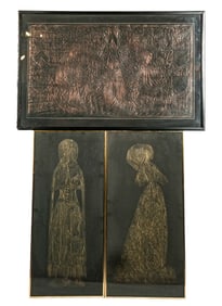 Three Religious Brass Rubbings