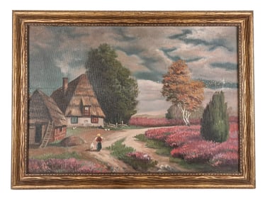 Dutch Oil on Canvas Landscape