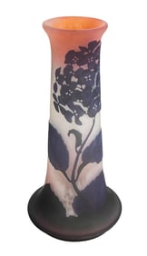 Emile GALLE Acid Etched Glass Vase