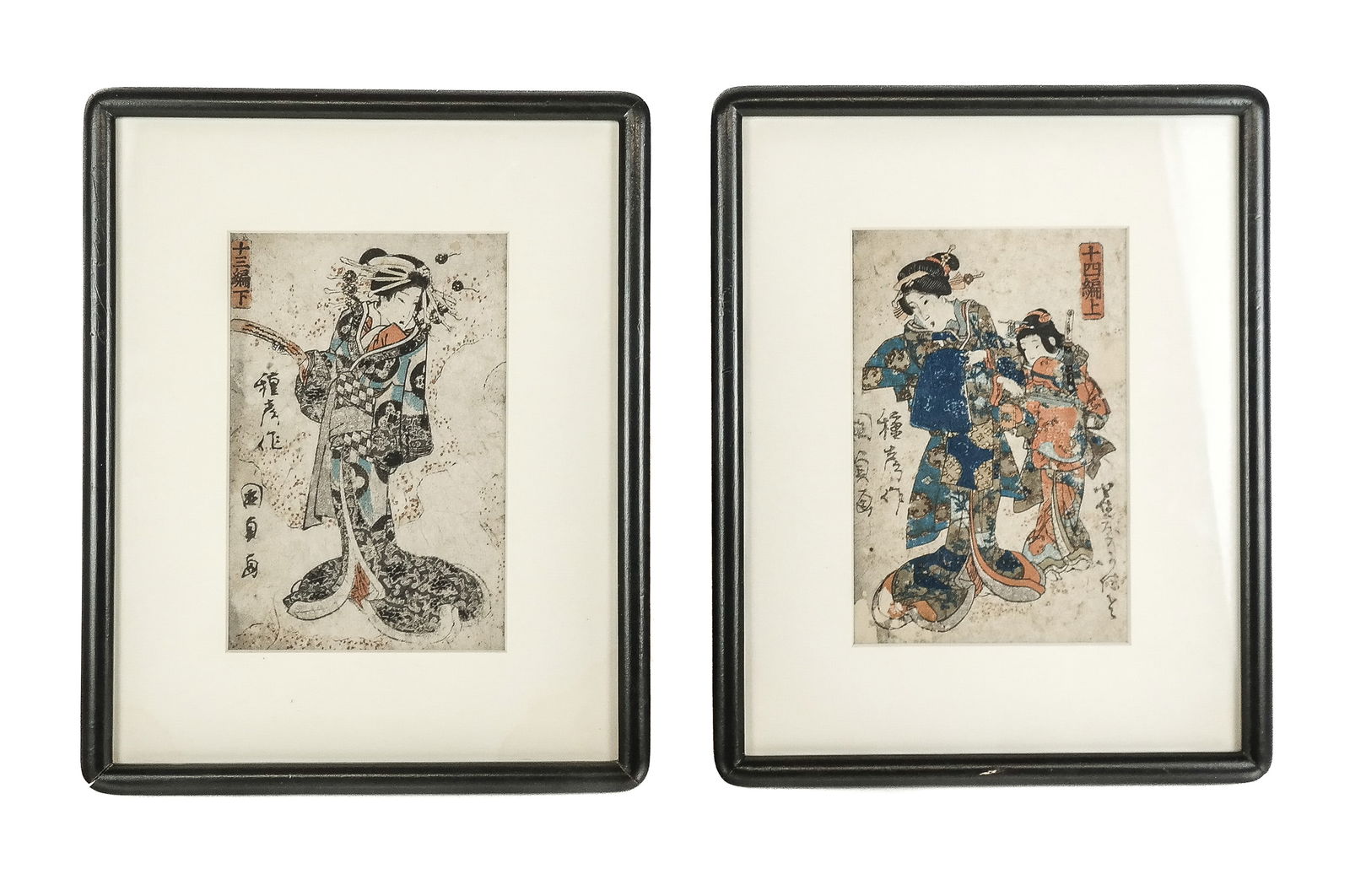 Two Japanese Edo Period Woodblock Prints (1 of 14)