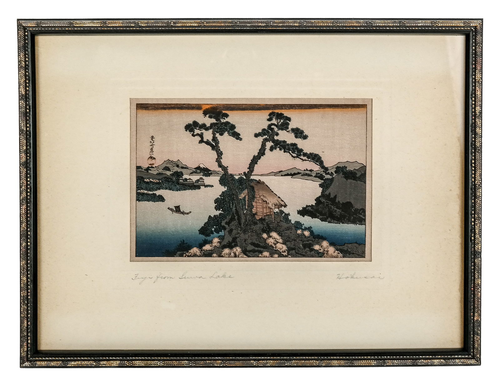 HOKUSAI Woodblock from 36 Views of Mount Fuji (1 of 7)