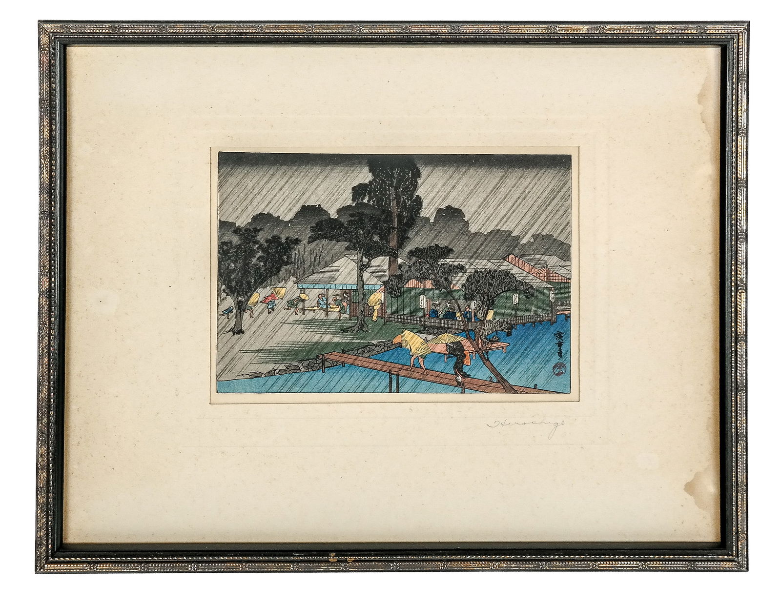 Hiroshige II "Views of Kyoto" Woodblock Print (1 of 9)