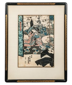 Utagawa KUNISADA, Yorimoto's Daughter... Woodblock