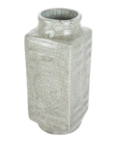 Chinese Celadon Cong Form Vase