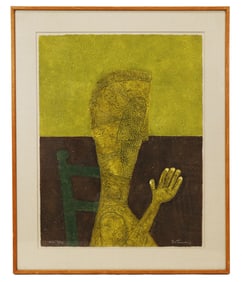 Rufino TAMAYO: "Personaje Sentado" - Print