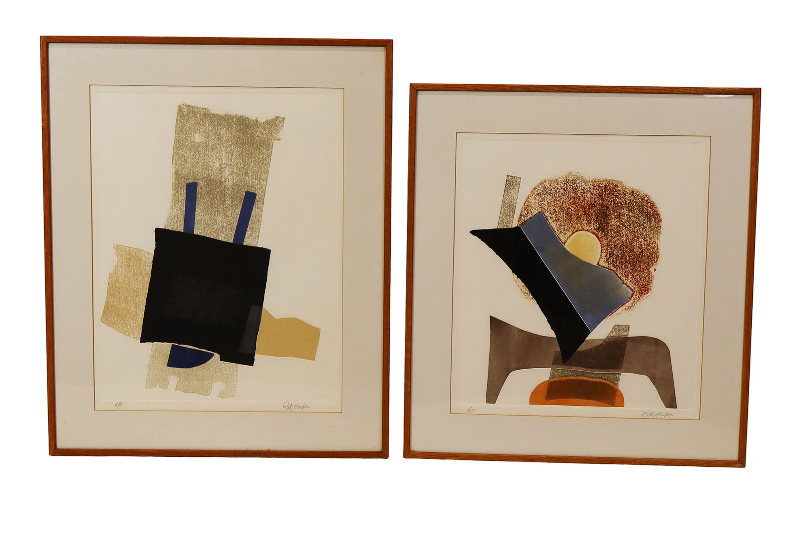 Ruth ECKSTEIN: 2 Abstract Lithographs (1 of 13)