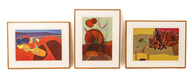 Fred SCHIMMEL: 3 Abstract Lithographs