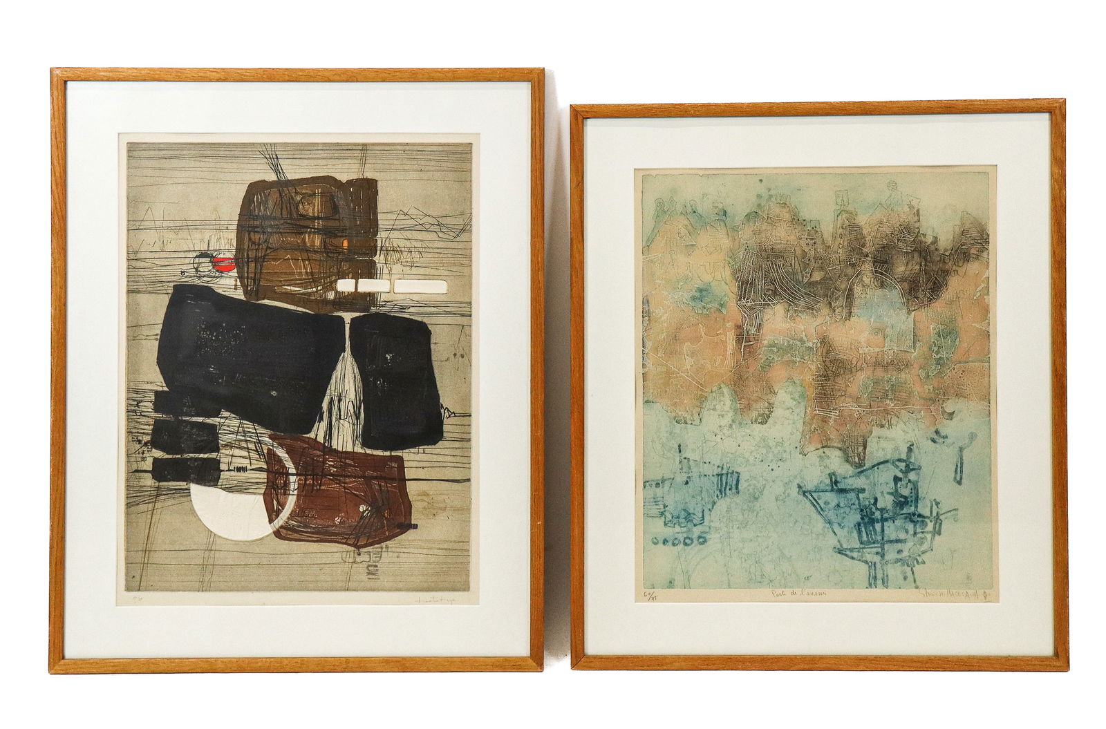 HASEGAWA & HRATCHYA: 2 Aquatint Etchings (1 of 17)