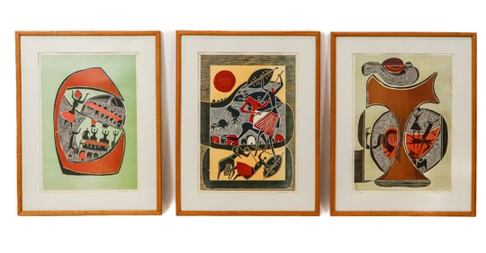 Lucky SIBIYA: "Umabatha" - 3 Woodcuts