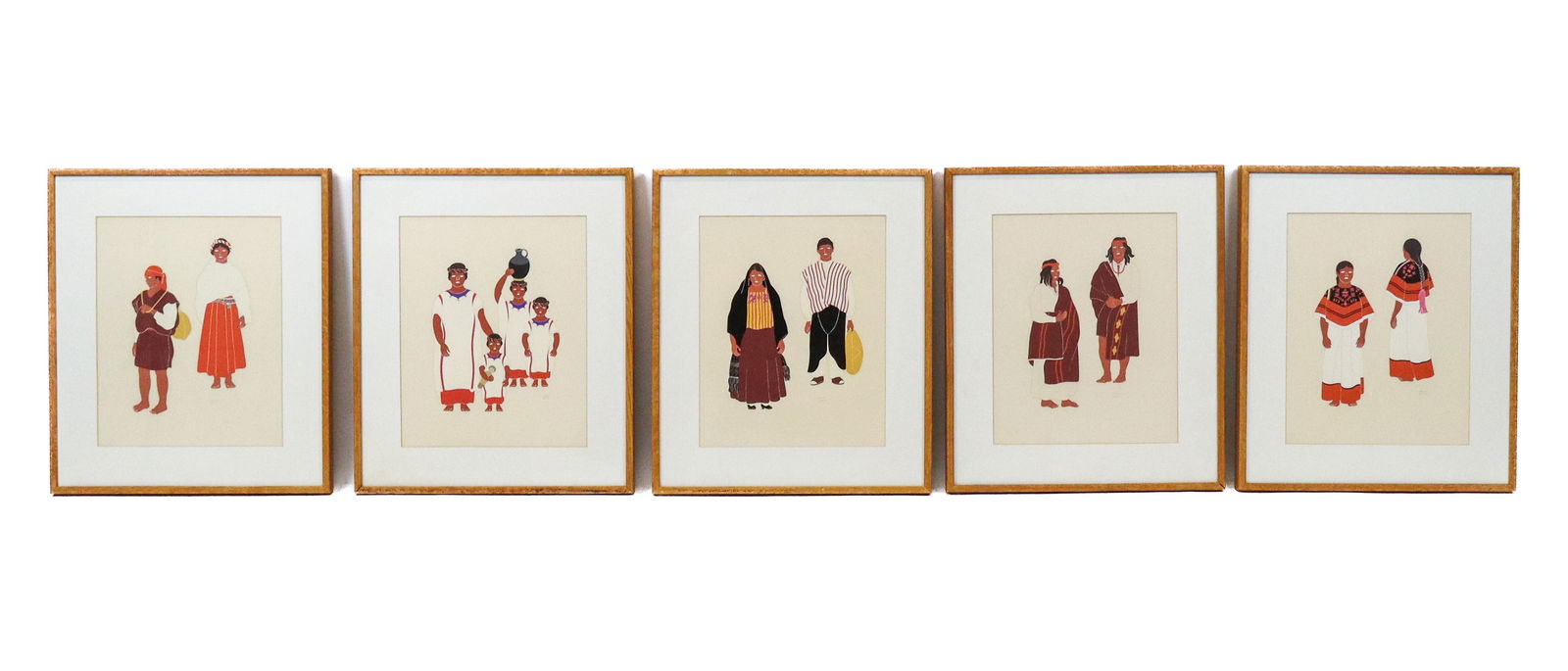 Carlos MERIDA: "Mexican Costume" - 5 Prints (1 of 15)