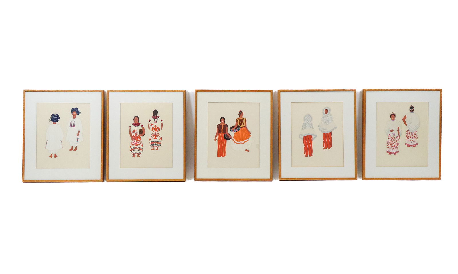 Carlos MERIDA: "Mexican Costume" - 5 Prints (1 of 12)