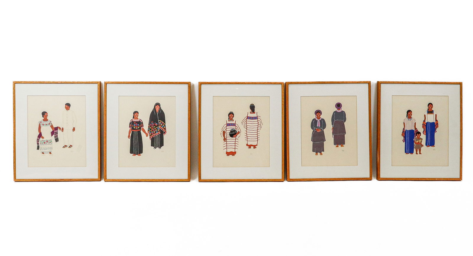 Carlos MERIDA: "Mexican Costume" - 5 Prints (1 of 18)