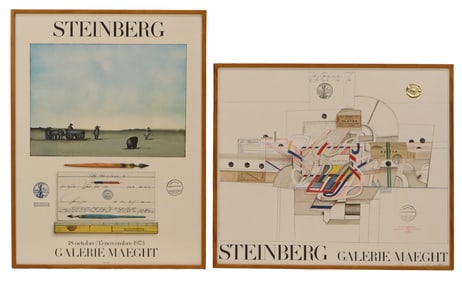 2 Saul Steinberg at Galerie Maeght Posters