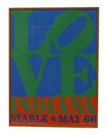 Robert Indiana at Stable Gallery Poster