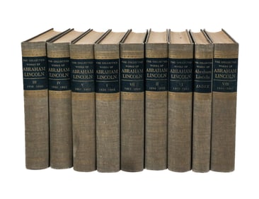 BOOKS: "Collected Works Of Abraham Lincoln", 9 Vol