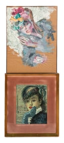 Two Signed Paintings of Women