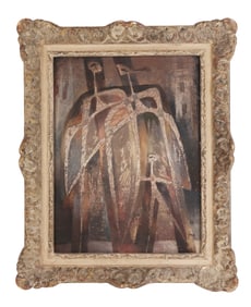 Hans JAENISCH "Komposition 2 Famille" on Panel