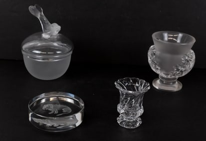 Val St. Lambert, Lalique & Baccarat Crystal, 4