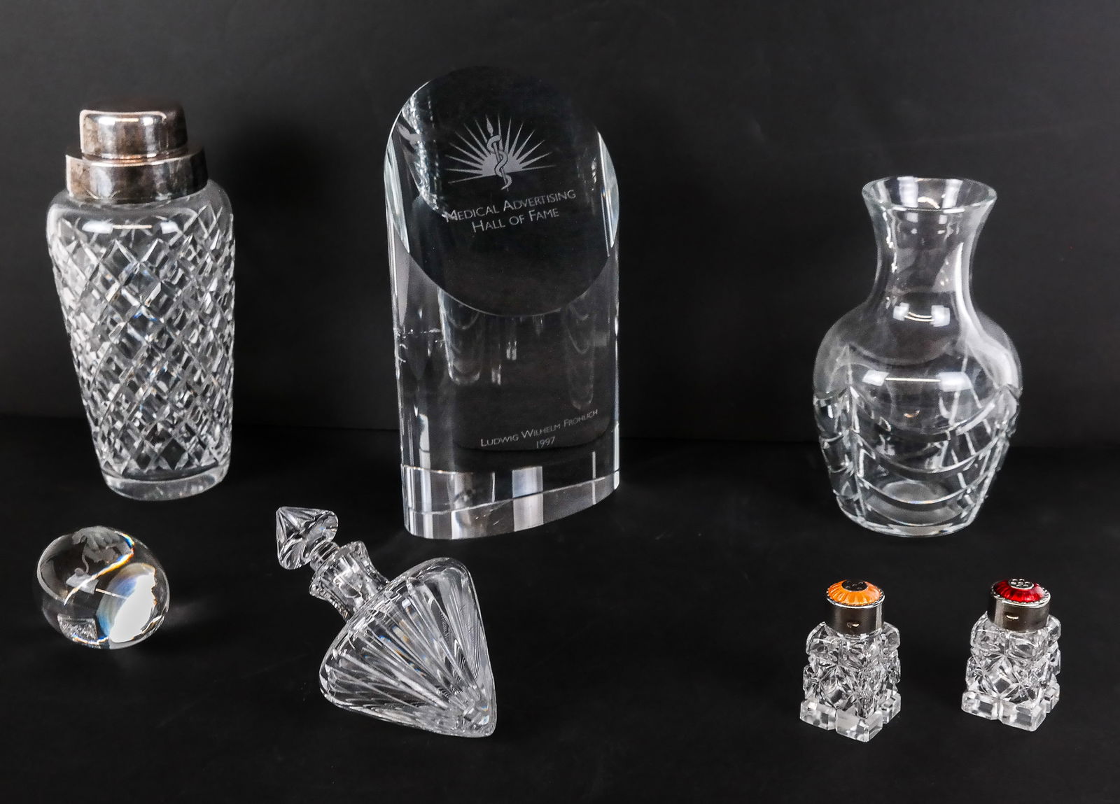 Group Of Glass Crystal Items, 7 (1 of 15)