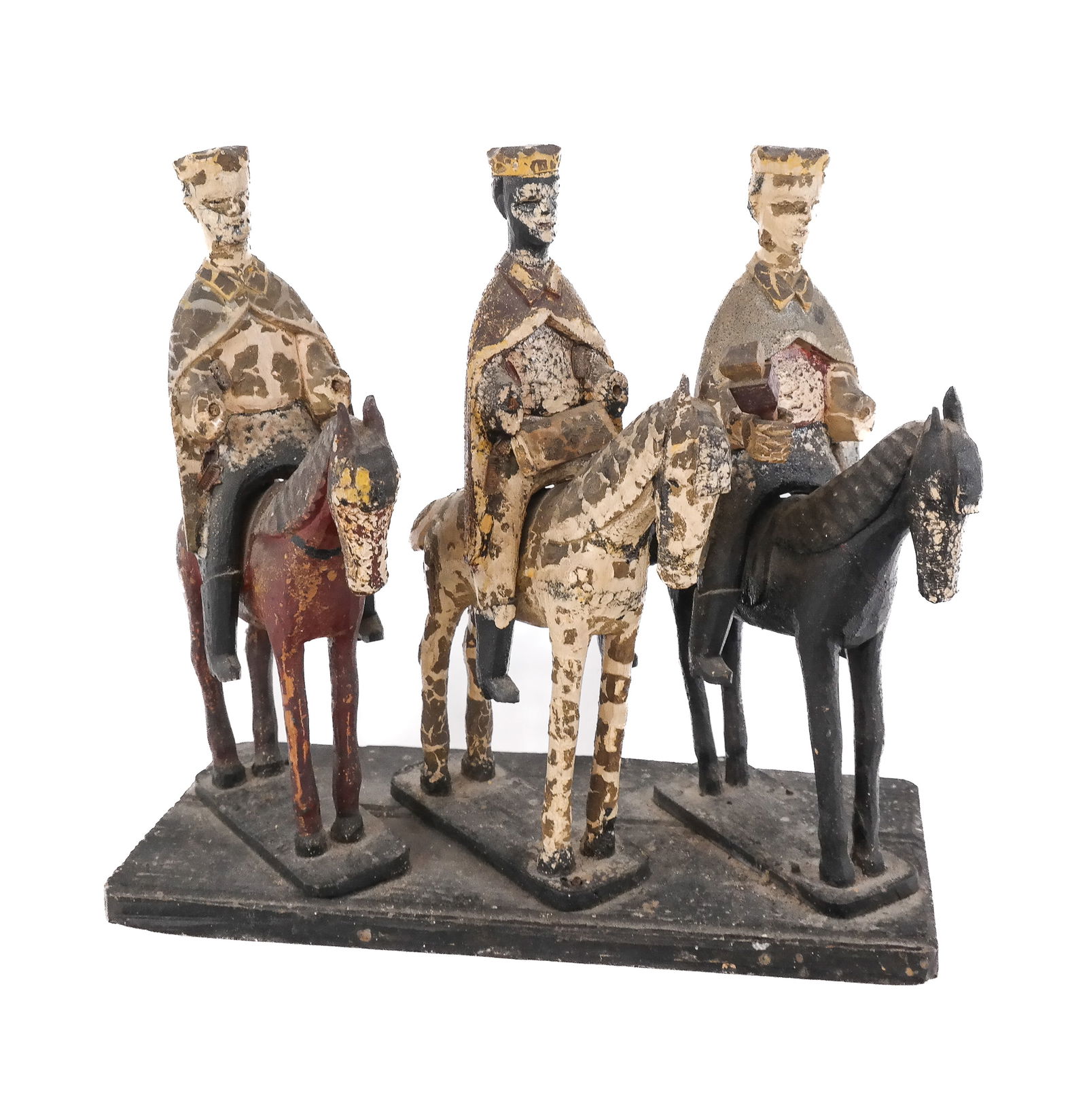 Mexican Group Of Three Santos Figures (1 of 10)