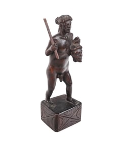 Tribal Figure Of A Headhunter