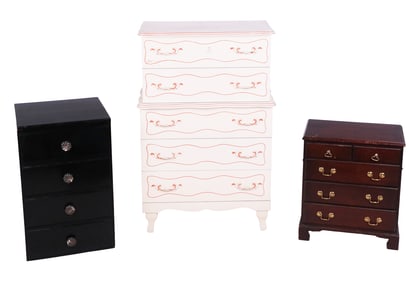 Three Chests Of Drawers