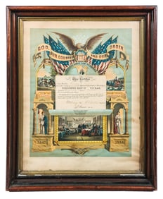 Patriotic Order Sons of American Certificate