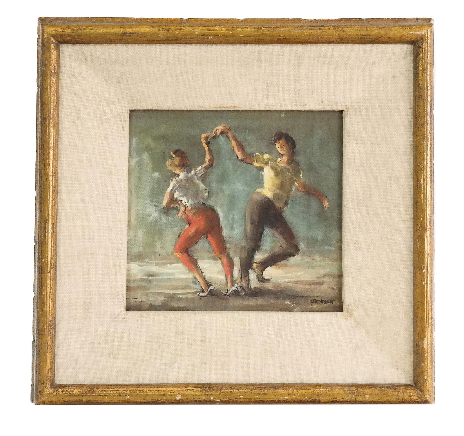 Attrib. Lee JACKSON: Figures Dancing - Oil/Board (1 of 11)