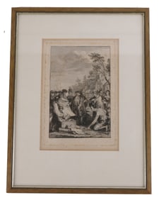 Etching of William Penn