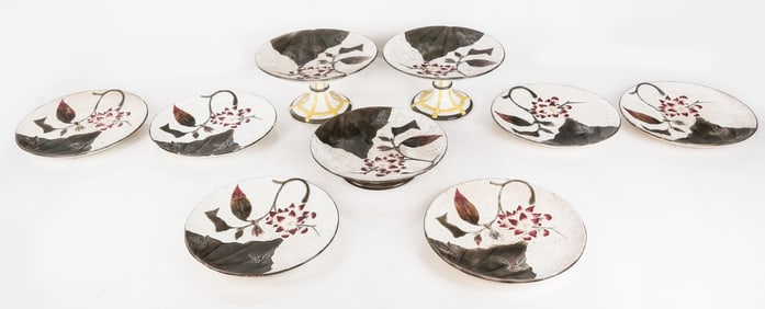 Wedgwood Bee & Butterfly Majolica Part Service, 9